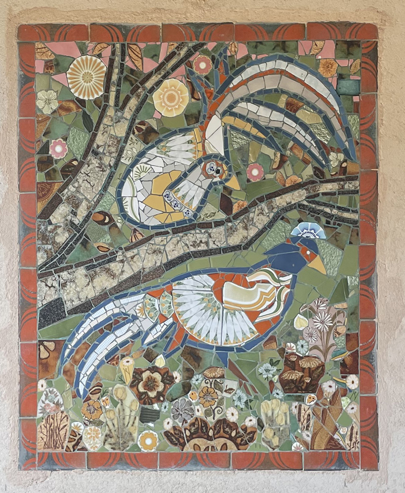 mosaico terraza Casa Rural Riaza