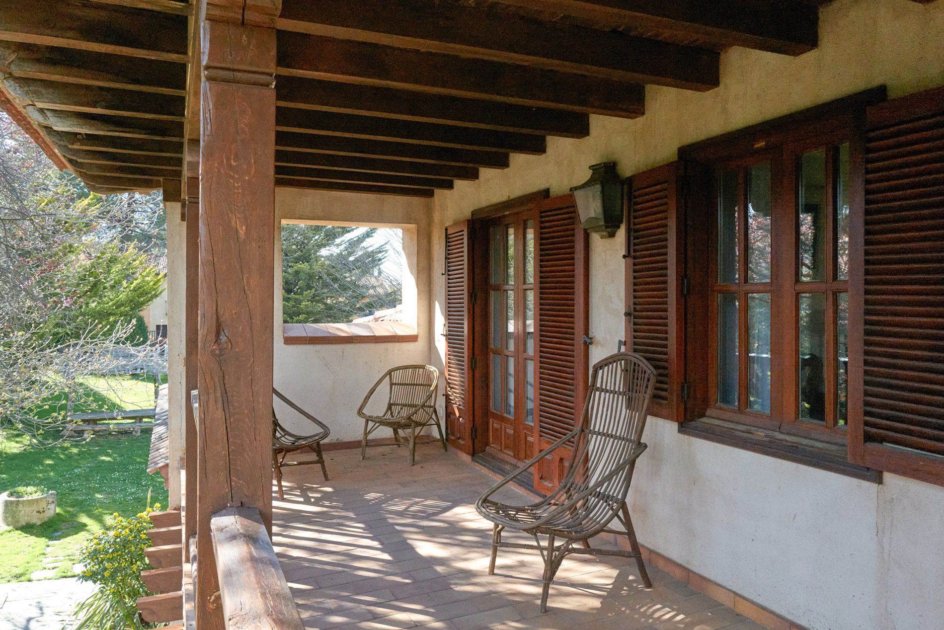 Terraza Casa Rural en Riaza